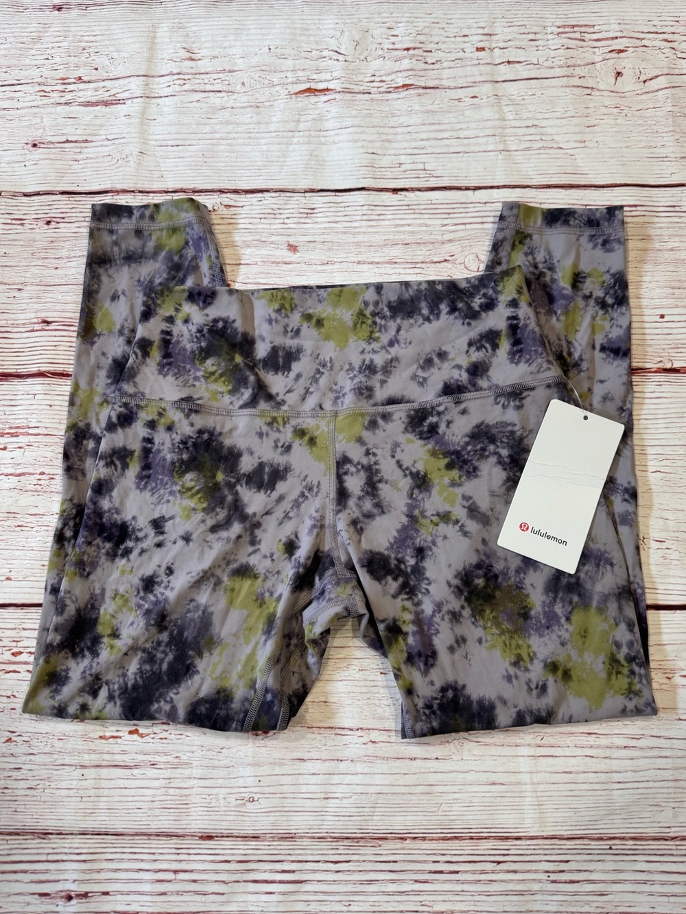 NWT Lululemon Align High-Rise Pant 25" in 
Radial Tie Dye Mauve Grey Multi Sz 10